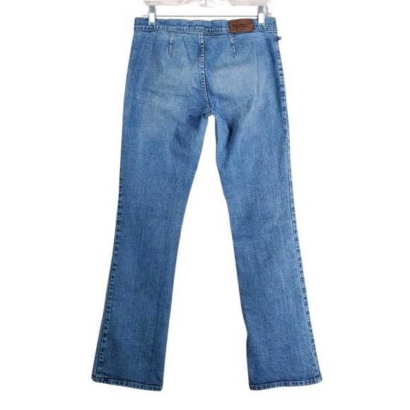 Vtg Y2K Polo Jeans Ralph Lauren Bootcut Womens 8 30x32 Bareback Blue Stretch - Picture 9 of 10